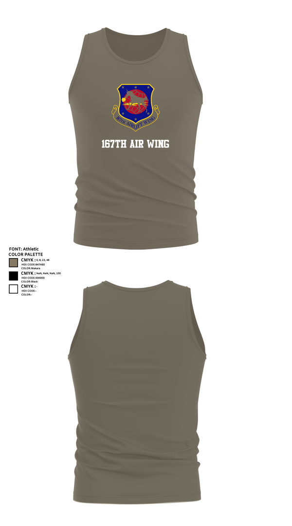 Tank Top, 167th air wing, , Teamtime, Team time, sublimation, custom sports apparel, team uniforms, spirit wear, spiritwear, sports uniforms, custom shirts, team store, custom team store, fundraiser sports, apparel fundraiser