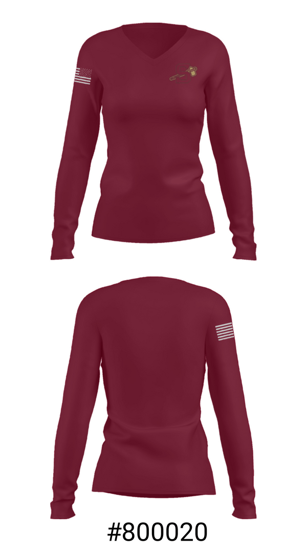 Women's Long Sleeve Vneck Shirt, Salem High School Baseball, Baseball, Teamtime, Team time, sublimation, custom sports apparel, team uniforms, spirit wear, spiritwear, sports uniforms, custom shirts, team store, custom team store, fundraiser sports, apparel fundraiser