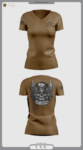 ACO 1-185INF 95033449 Women's Short Sleeve V-neck Shirt - 1