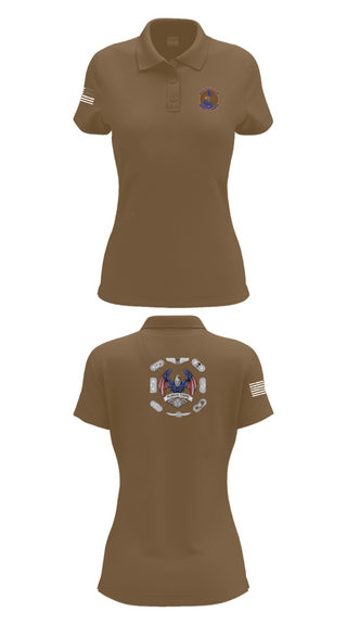 Women's Short Sleeve Performance Polo, 22nd OSS, Air Force, Teamtime, Team time, sublimation, custom sports apparel, team uniforms, spirit wear, spiritwear, sports uniforms, custom shirts, team store, custom team store, fundraiser sports, apparel fundraiser
