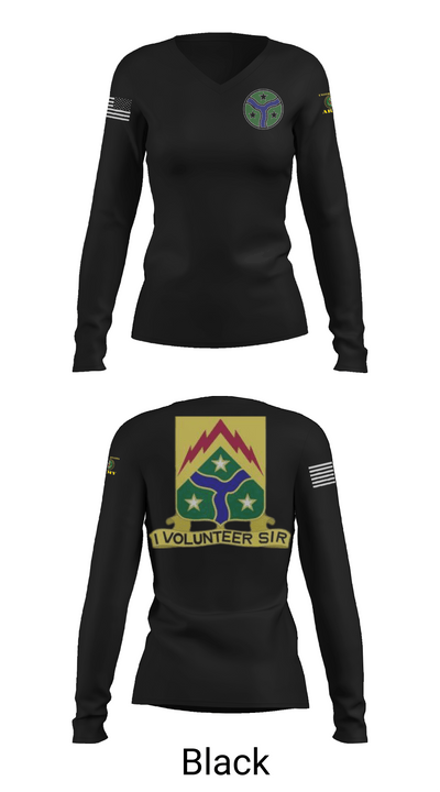 278th Armored Cavalry 65599627 Women's Long Sleeve V-neck Shirt - 37