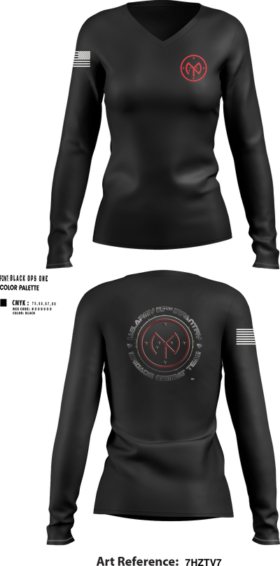 Delta 82977700 Women's Long Sleeve V-neck Shirt - 27