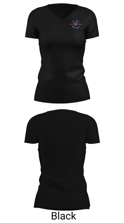Team California Basketball 80865575 Women's Short Sleeve V-neck Shirt - 38