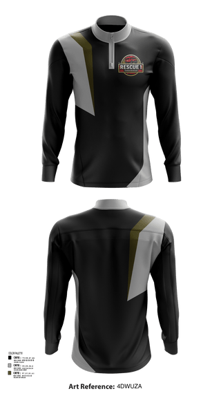 Quarter Zip Jacket, Rescue 1 transportation, , Teamtime, Team time, sublimation, custom sports apparel, team uniforms, spirit wear, spiritwear, sports uniforms, custom shirts, team store, custom team store, fundraiser sports, apparel fundraiser