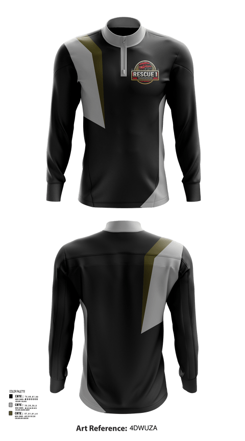 Quarter Zip Jacket, Rescue 1 transportation, , Teamtime, Team time, sublimation, custom sports apparel, team uniforms, spirit wear, spiritwear, sports uniforms, custom shirts, team store, custom team store, fundraiser sports, apparel fundraiser
