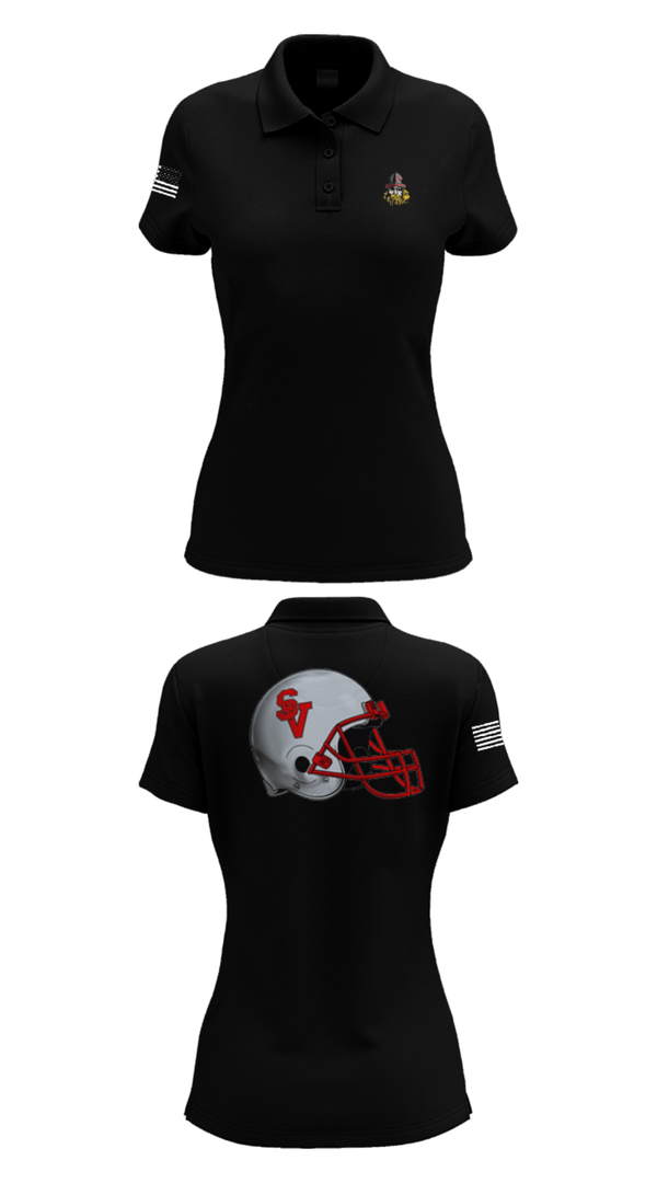Women's Short Sleeve Performance Polo, Symmes Valley Vikings, Football, Teamtime, Team time, sublimation, custom sports apparel, team uniforms, spirit wear, spiritwear, sports uniforms, custom shirts, team store, custom team store, fundraiser sports, apparel fundraiser