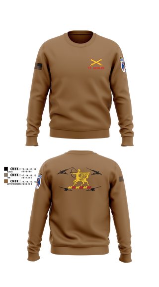 Crew Neck Sweatshirt, 3-6 FA, Army, Teamtime, Team time, sublimation, custom sports apparel, team uniforms, spirit wear, spiritwear, sports uniforms, custom shirts, team store, custom team store, fundraiser sports, apparel fundraiser