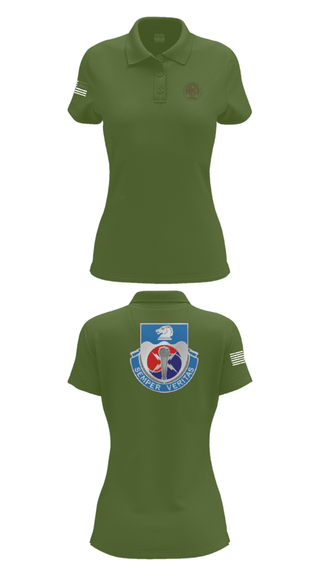 Womens Short Sleeve Performance Polo, 312TH MI BN, CHARLIE DETACHMENT, Army, Teamtime, Team time, sublimation, custom sports apparel, team uniforms, spirit wear, spiritwear, sports uniforms, custom shirts, team store, custom team store, fundraiser sports, apparel fundraiser