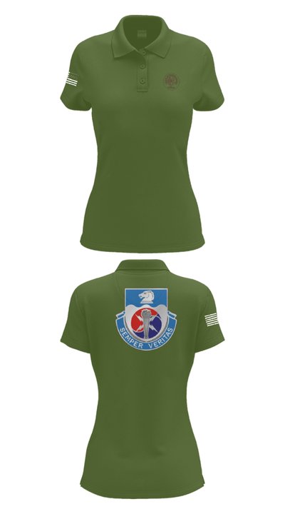 312TH MI BN, CHARLIE DETACHMENT 54805661 Women's Short Sleeve Performance Polo  - 55