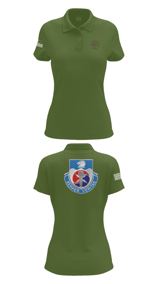 Womens Short Sleeve Performance Polo, 312TH MI BN, CHARLIE DETACHMENT, Army, Teamtime, Team time, sublimation, custom sports apparel, team uniforms, spirit wear, spiritwear, sports uniforms, custom shirts, team store, custom team store, fundraiser sports, apparel fundraiser