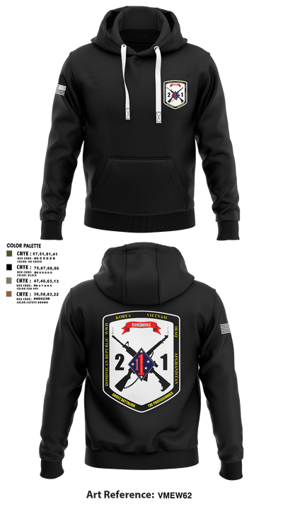 2nd Battalion, 1st Marine Regiment 96823879 Hoodie - 103