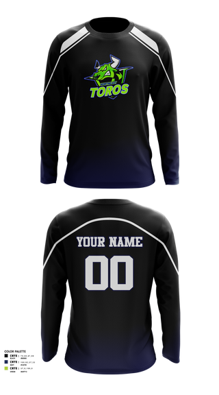 Long Sleeve Performance Shirt, Northeast Toros Football, Football, Teamtime, Team time, sublimation, custom sports apparel, team uniforms, spirit wear, spiritwear, sports uniforms, custom shirts, team store, custom team store, fundraiser sports, apparel fundraiser