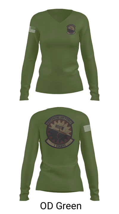 1 SOAMXS 51207075 Women's Long Sleeve V-neck Shirt - 57