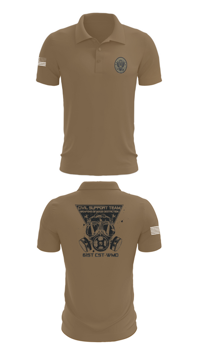 61st CST 56297636 Short Sleeve Performance Polo - 7