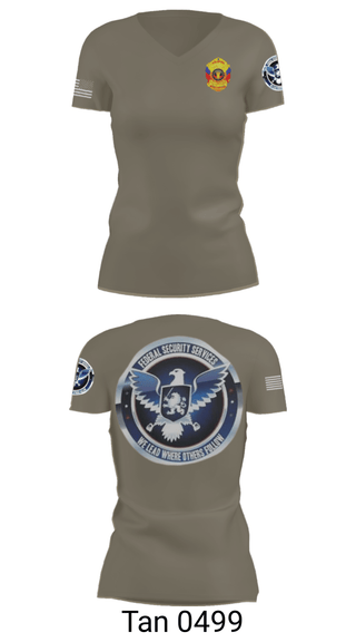 Women's Short Sleeve Vneck Shirt, TS FEDERAL PRIVATE SECURITY & BODYGUARD, Police, Teamtime, Team time, sublimation, custom sports apparel, team uniforms, spirit wear, spiritwear, sports uniforms, custom shirts, team store, custom team store, fundraiser sports, apparel fundraiser