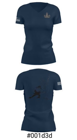 Women's Short Sleeve Vneck Shirt, 18th EOD Det, Army, Teamtime, Team time, sublimation, custom sports apparel, team uniforms, spirit wear, spiritwear, sports uniforms, custom shirts, team store, custom team store, fundraiser sports, apparel fundraiser