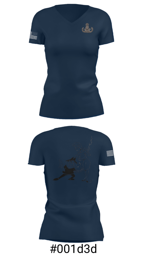 Women's Short Sleeve Vneck Shirt, 18th EOD Det, Army, Teamtime, Team time, sublimation, custom sports apparel, team uniforms, spirit wear, spiritwear, sports uniforms, custom shirts, team store, custom team store, fundraiser sports, apparel fundraiser