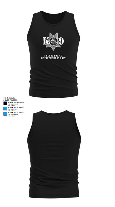 Fresno Police Department K9 Unit 39054818 Tank Top - 37