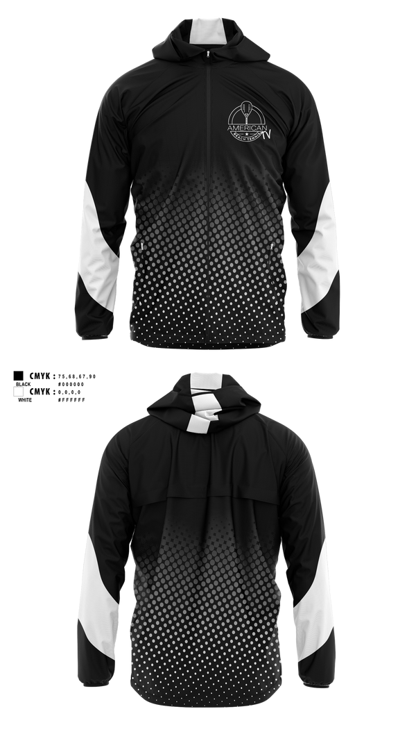 Windbreaker, American Beach Tennis, Tennis, Teamtime, Team time, sublimation, custom sports apparel, team uniforms, spirit wear, spiritwear, sports uniforms, custom shirts, team store, custom team store, fundraiser sports, apparel fundraiser