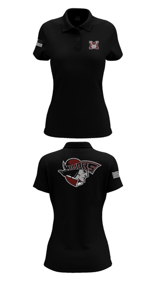 Women's Short Sleeve Performance Polo, Mount vernon, Track & Field, Teamtime, Team time, sublimation, custom sports apparel, team uniforms, spirit wear, spiritwear, sports uniforms, custom shirts, team store, custom team store, fundraiser sports, apparel fundraiser