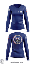 2BCT H2F 96509801 Women's Long Sleeve V-neck Shirt - 7