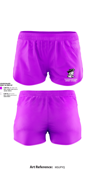 Womens Shorts, Ticonderoga Senior High School, Spirit Store, Teamtime, Team time, sublimation, custom sports apparel, team uniforms, spirit wear, spiritwear, sports uniforms, custom shirts, team store, custom team store, fundraiser sports, apparel fundraiser