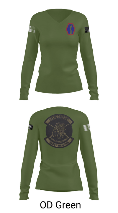 100th Battalion 442nd Infantry Delta dragons 60081058 Women's Long Sleeve V-neck Shirt - 57