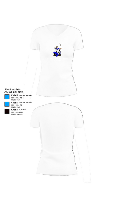 Antwerp Archers 65245545 Women's Short Sleeve V-neck Shirt - 18