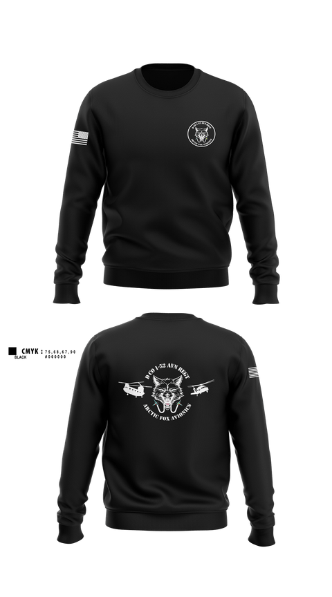 Crew Neck Sweatshirt, D Co 2-13th AVN REGTD Co 1-52 AVN REGTD Co 1-52 AVN REGT, , Teamtime, Team time, sublimation, custom sports apparel, team uniforms, spirit wear, spiritwear, sports uniforms, custom shirts, team store, custom team store, fundraiser sports, apparel fundraiser