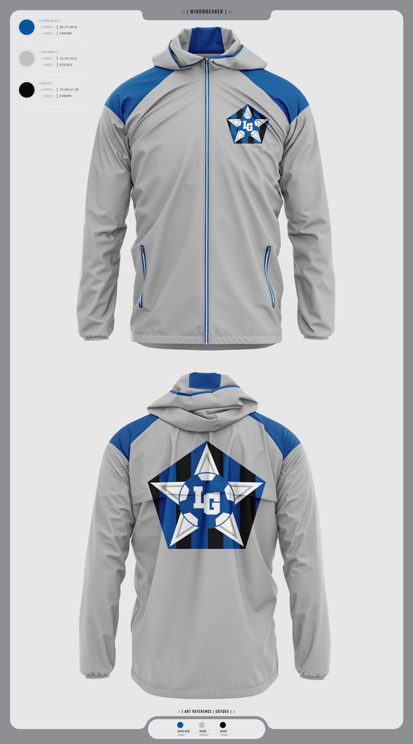 Windbreaker, LaGrange Grangers, Men's Soccer, Teamtime, Team time, sublimation, custom sports apparel, team uniforms, spirit wear, spiritwear, sports uniforms, custom shirts, team store, custom team store, fundraiser sports, apparel fundraiser