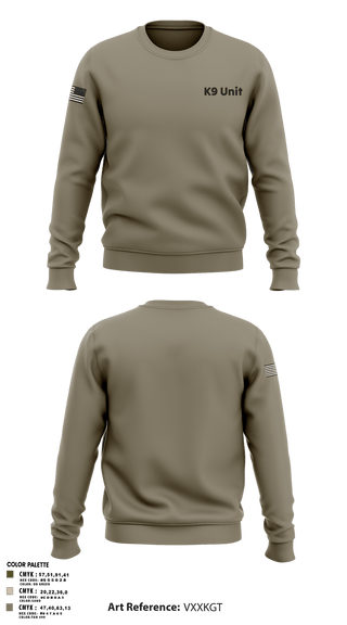 Crew Neck Sweatshirt, K9 Unit, , Teamtime, Team time, sublimation, custom sports apparel, team uniforms, spirit wear, spiritwear, sports uniforms, custom shirts, team store, custom team store, fundraiser sports, apparel fundraiser