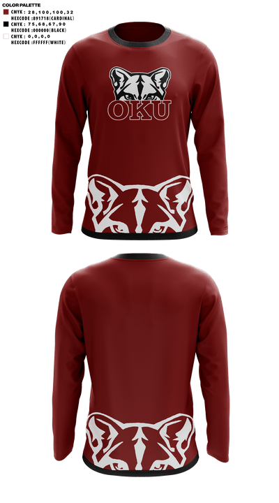 Oklahoma Union Senior High School Cheer 23375182 Long Sleeve Performance Shirt - 41 (1)