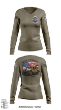 undefined Women's Long Sleeve V-neck Shirt - 123
