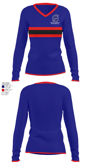 Women's Long Sleeve Vneck Shirt, Faith Baptist High School Softball, Softball, Teamtime, Team time, sublimation, custom sports apparel, team uniforms, spirit wear, spiritwear, sports uniforms, custom shirts, team store, custom team store, fundraiser sports, apparel fundraiser