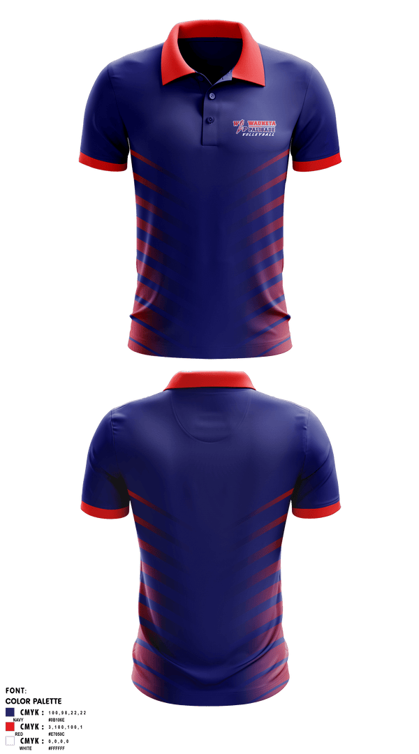 Short Sleeve Performance Polo, Wauneta-Palisade High School Volleyball, Women's Volleyball, Teamtime, Team time, sublimation, custom sports apparel, team uniforms, spirit wear, spiritwear, sports uniforms, custom shirts, team store, custom team store, fundraiser sports, apparel fundraiser