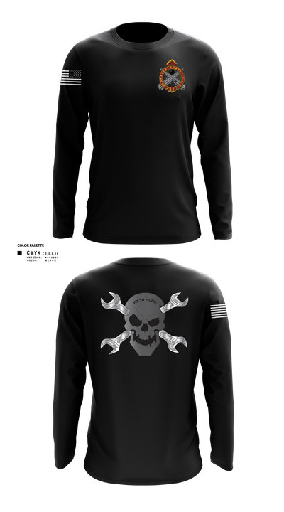 758th SMC 429395 Long Sleeve Performance Shirt - 3