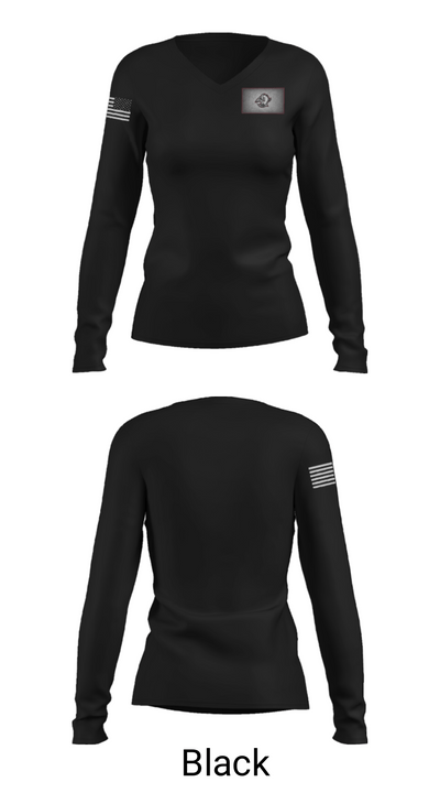 Buffalo High School Golf 65162940 Women's Long Sleeve V-neck Shirt - 35