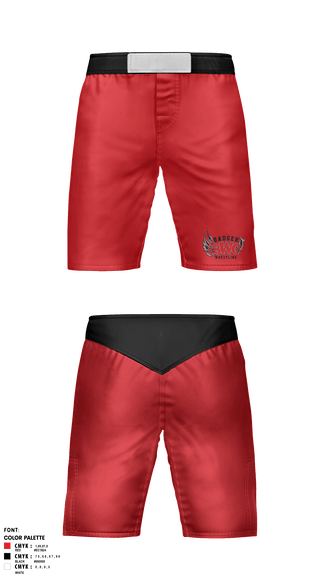 Fight Shorts, Badger Youth Wrestling Club, Wrestling, Teamtime, Team time, sublimation, custom sports apparel, team uniforms, spirit wear, spiritwear, sports uniforms, custom shirts, team store, custom team store, fundraiser sports, apparel fundraiser
