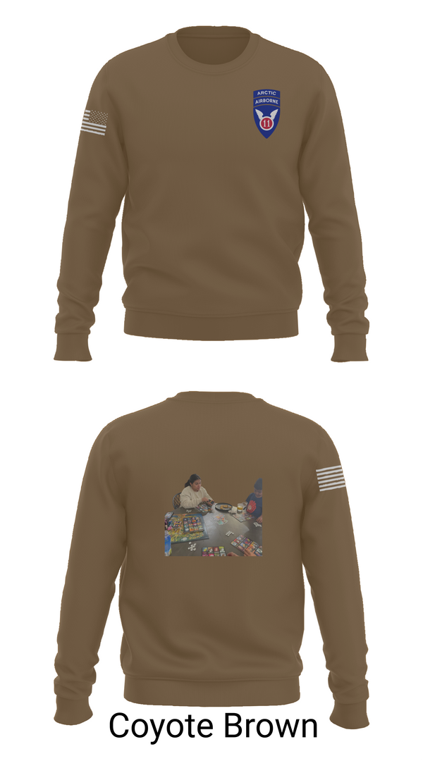 Crew Neck Sweatshirt, 11th ABN DIV WO, , Teamtime, Team time, sublimation, custom sports apparel, team uniforms, spirit wear, spiritwear, sports uniforms, custom shirts, team store, custom team store, fundraiser sports, apparel fundraiser