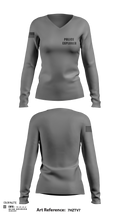 Police Explorer 83443947 Women's Long Sleeve V-neck Shirt - 115