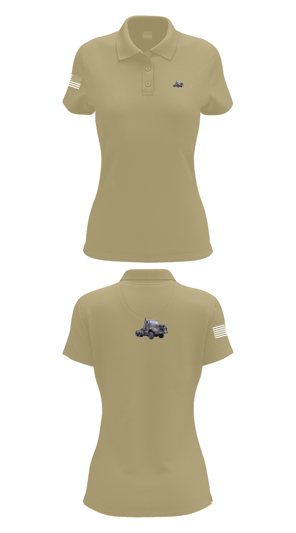 Womens Short Sleeve Performance Polo, 617th Transportation Company, Army, Teamtime, Team time, sublimation, custom sports apparel, team uniforms, spirit wear, spiritwear, sports uniforms, custom shirts, team store, custom team store, fundraiser sports, apparel fundraiser