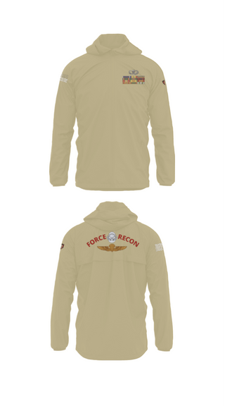 Windbreaker, B Co. 3rd Recon BnForce Reconnaissance, Marines, Teamtime, Team time, sublimation, custom sports apparel, team uniforms, spirit wear, spiritwear, sports uniforms, custom shirts, team store, custom team store, fundraiser sports, apparel fundraiser
