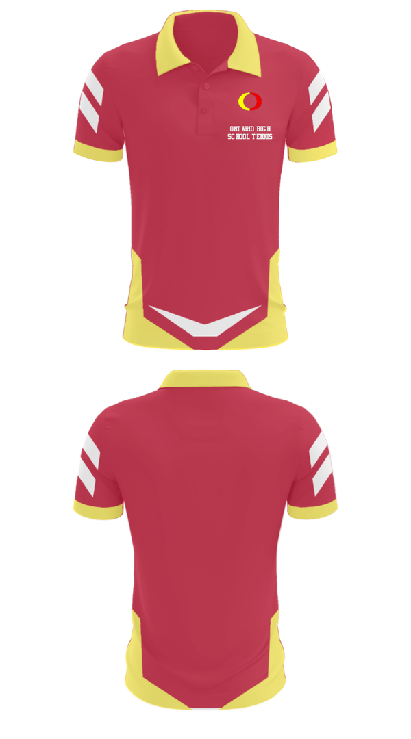 Short Sleeve Performance Polo, Ontario High School Tennis, Tennis, Teamtime, Team time, sublimation, custom sports apparel, team uniforms, spirit wear, spiritwear, sports uniforms, custom shirts, team store, custom team store, fundraiser sports, apparel fundraiser