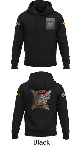 Hoodie, Archer Battery 2-2 FA, Army, Teamtime, Team time, sublimation, custom sports apparel, team uniforms, spirit wear, spiritwear, sports uniforms, custom shirts, team store, custom team store, fundraiser sports, apparel fundraiser