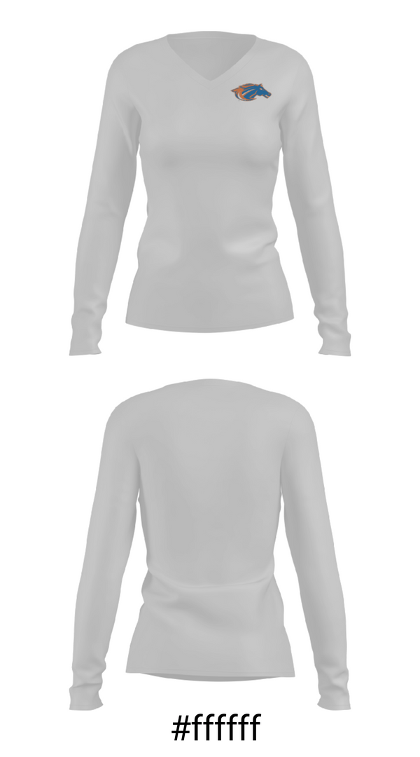 Women's Long Sleeve Vneck Shirt, Sheyenne High School Tennis, Tennis, Teamtime, Team time, sublimation, custom sports apparel, team uniforms, spirit wear, spiritwear, sports uniforms, custom shirts, team store, custom team store, fundraiser sports, apparel fundraiser