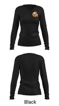 Grant Middle School 1260816 Women's Long Sleeve V-neck Shirt - 35