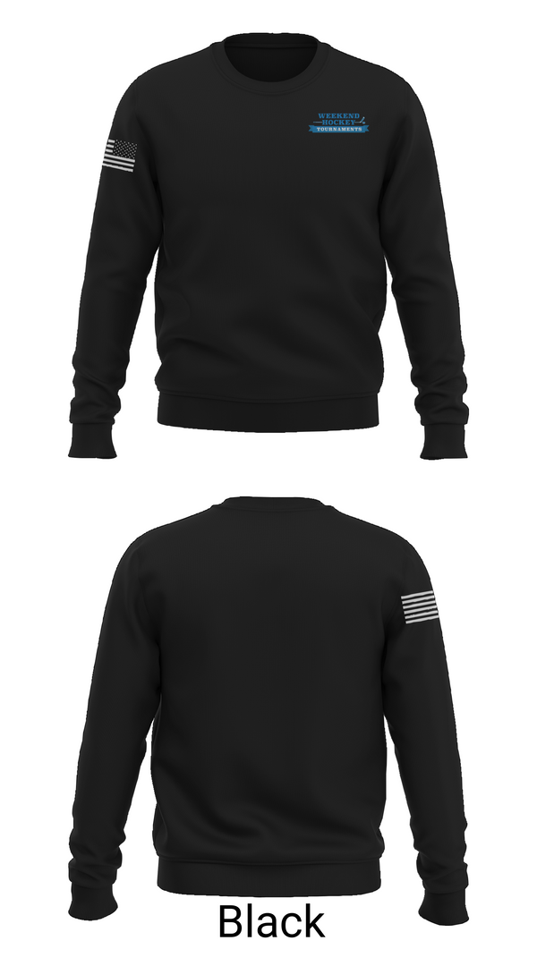 Crew Neck Sweatshirt, Weekend Hockey Tournaments Inc-club, Ice Hockey, Teamtime, Team time, sublimation, custom sports apparel, team uniforms, spirit wear, spiritwear, sports uniforms, custom shirts, team store, custom team store, fundraiser sports, apparel fundraiser