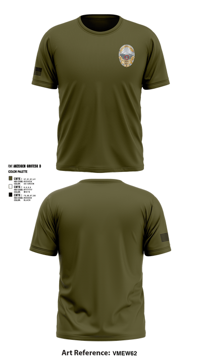 Monument Police Department 10917118 Short Sleeve Performance Shirt - 5