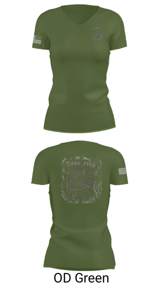 Women's Short Sleeve Vneck Shirt, OZARK FIRE, Fire Department, Teamtime, Team time, sublimation, custom sports apparel, team uniforms, spirit wear, spiritwear, sports uniforms, custom shirts, team store, custom team store, fundraiser sports, apparel fundraiser