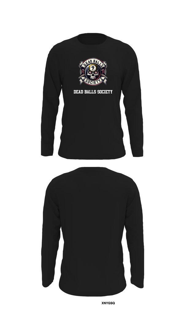 Long Sleeve Performance Shirt, Dead Balls Society, Bowling, Teamtime, Team time, sublimation, custom sports apparel, team uniforms, spirit wear, spiritwear, sports uniforms, custom shirts, team store, custom team store, fundraiser sports, apparel fundraiser